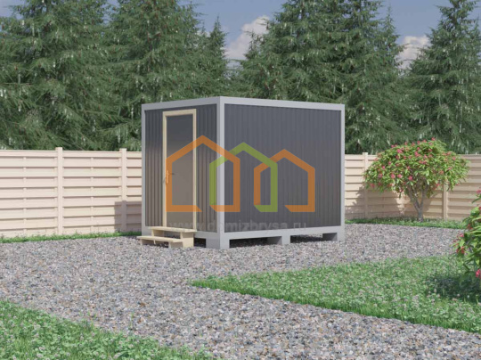 Блок контейнер для дачи Иртыш (ДВП)